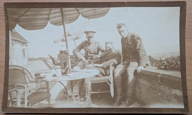 Robertson and Two Officers, 1917