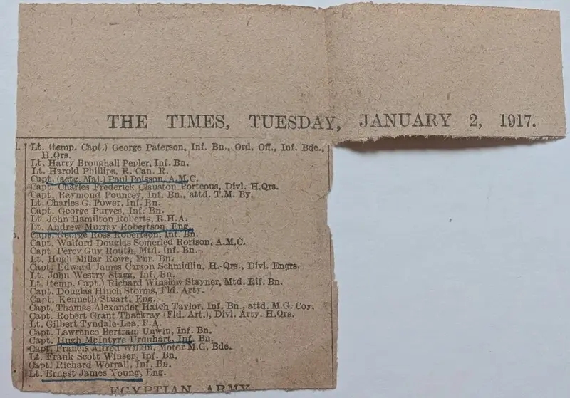 The Times, January 2, 1917: New Year Honours