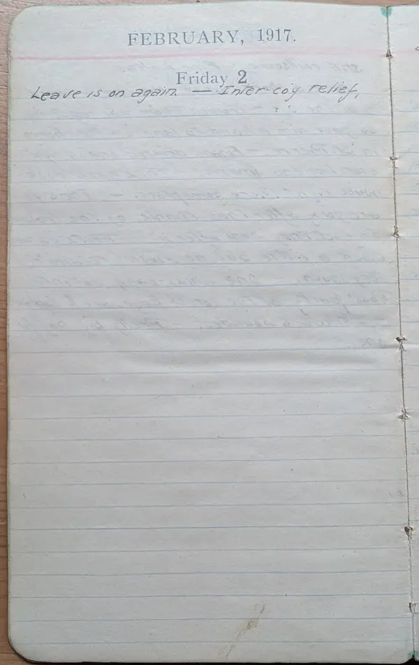Diary scan, February 2, 1917 (Friday)