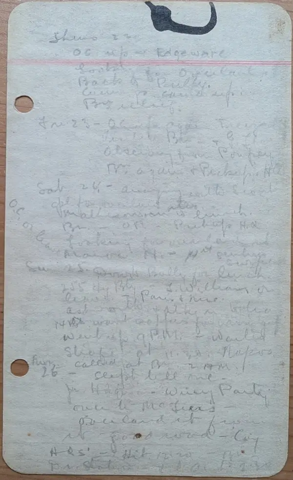 Diary scan, February 22, 1917 (Thursday)