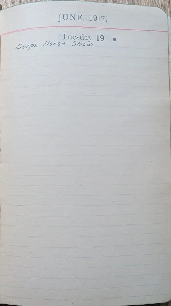 Diary scan, June 19, 1917 (Tuesday)