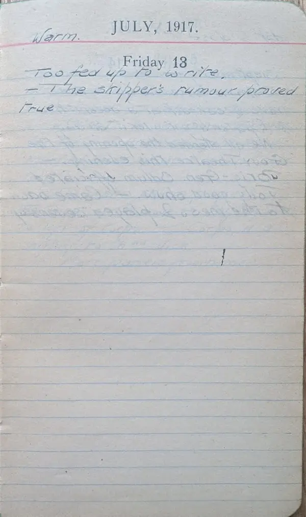 Diary scan, July 13, 1917 (Friday)
