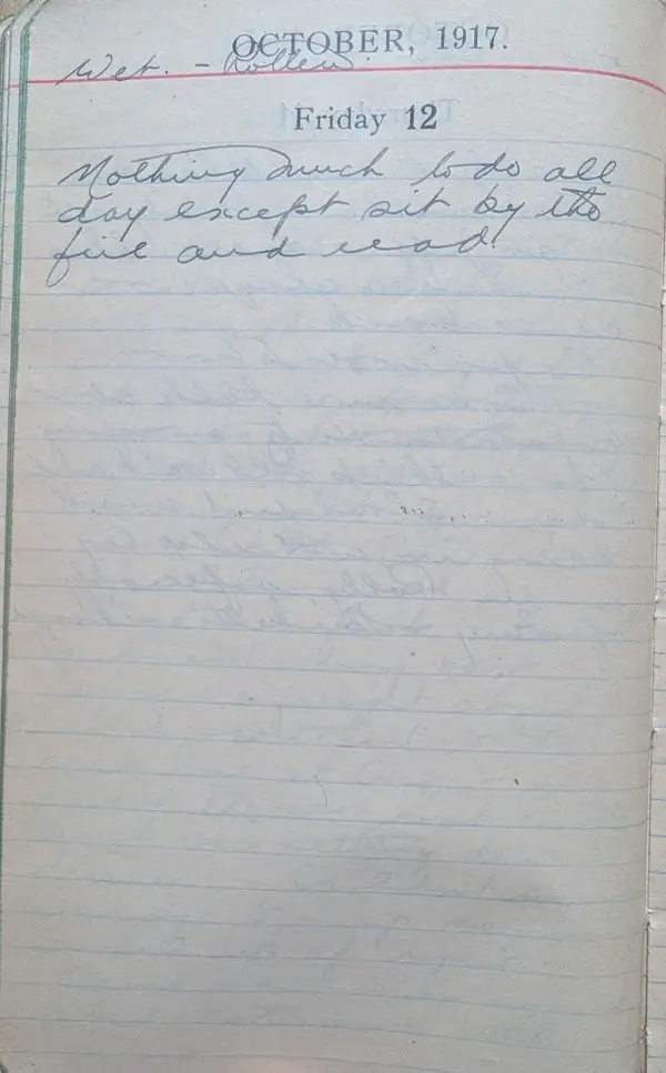 Diary scan, October 12, 1917 (Friday)