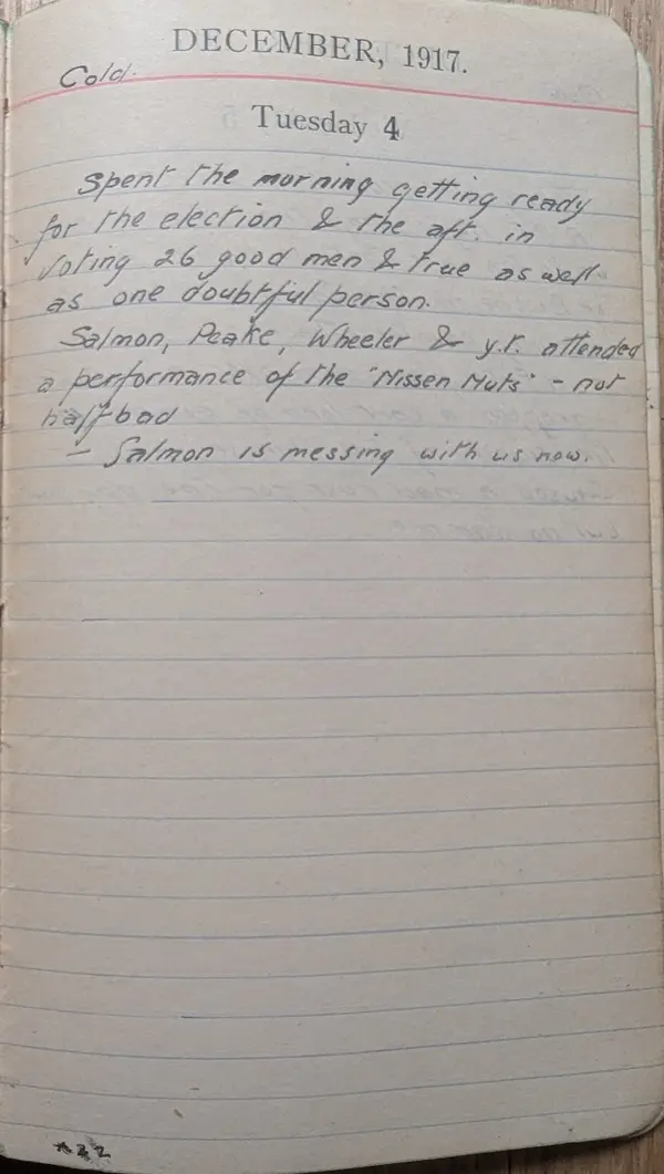 Diary scan, December 4, 1917 (Tuesday)