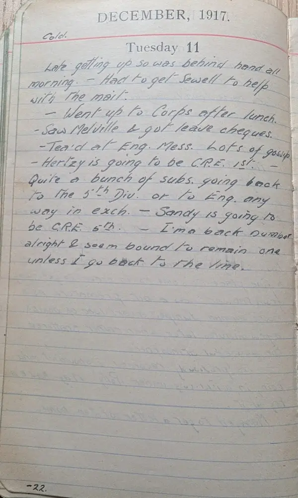 Diary scan, December 11, 1917 (Tuesday)