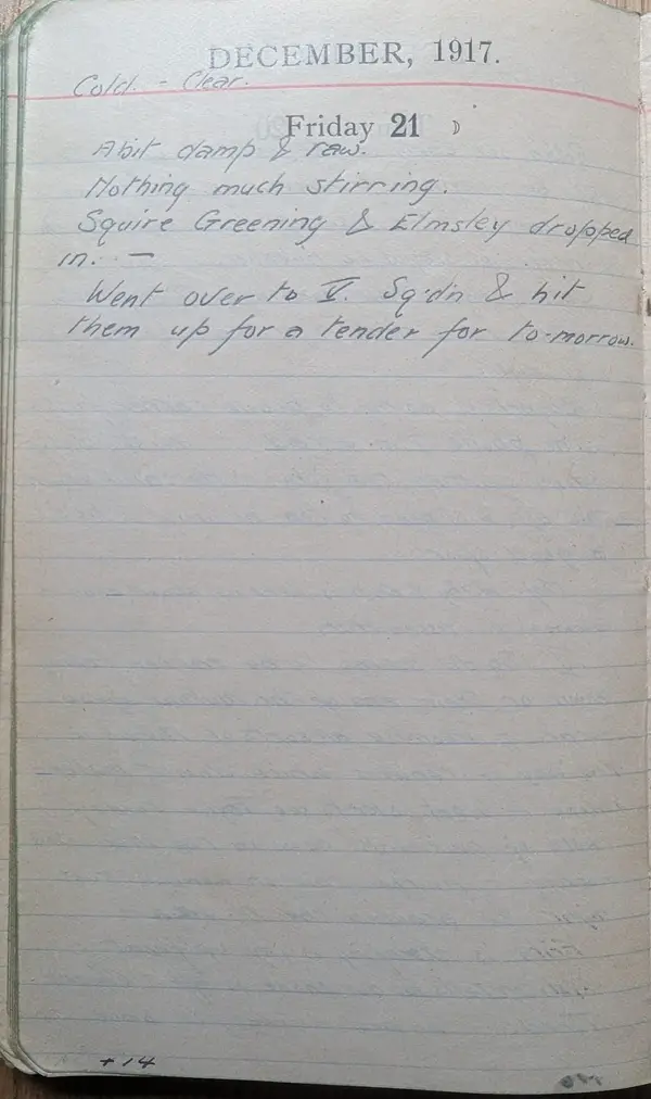 Diary scan, December 21, 1917 (Friday)