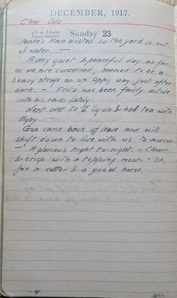 Diary scan, December 23, 1917 (Sunday)