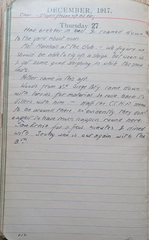 Diary scan, December 27, 1917 (Thursday)