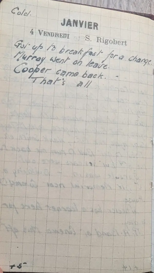 Diary scan, January 4, 1918 (Friday)