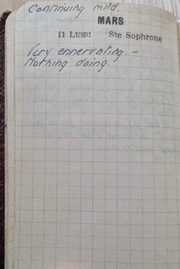 Diary scan, March 11, 1918 (Monday)
