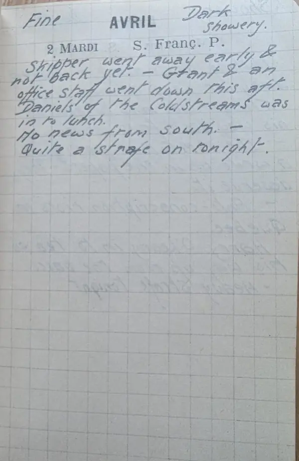 Diary scan, April 2, 1918 (Tuesday)