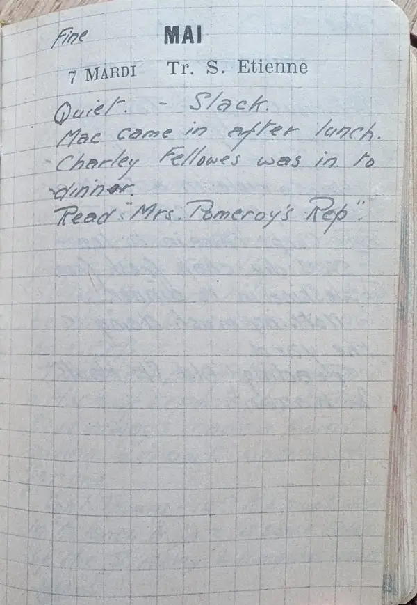 Diary scan, May 7, 1918 (Tuesday)