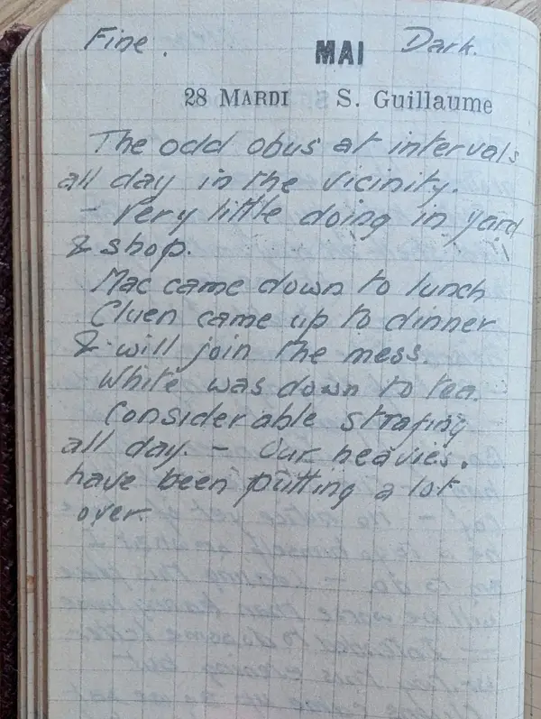 Diary scan, May 28, 1918 (Tuesday)