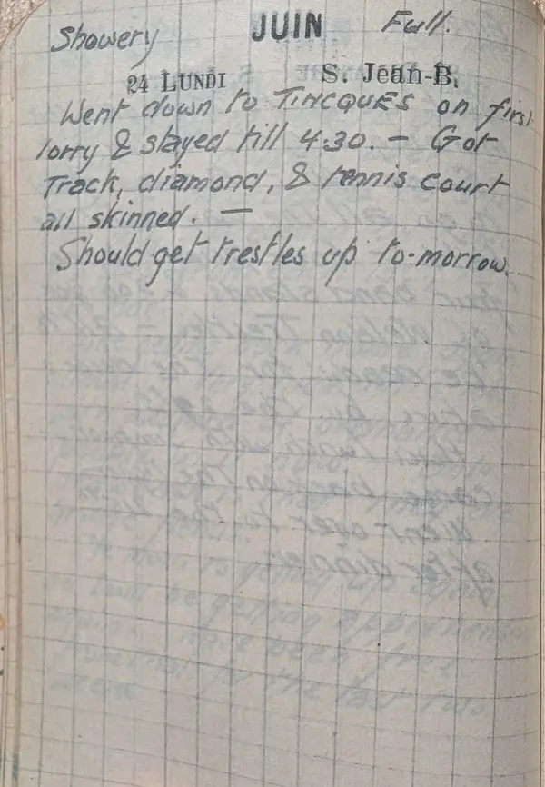Diary scan, June 24, 1918 (Monday)