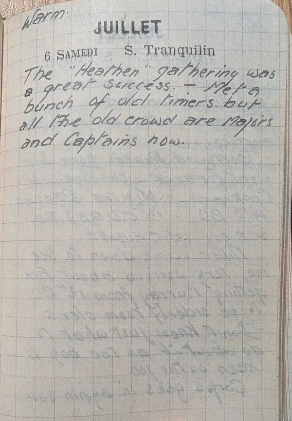 Diary scan, July 6, 1918 (Saturday)