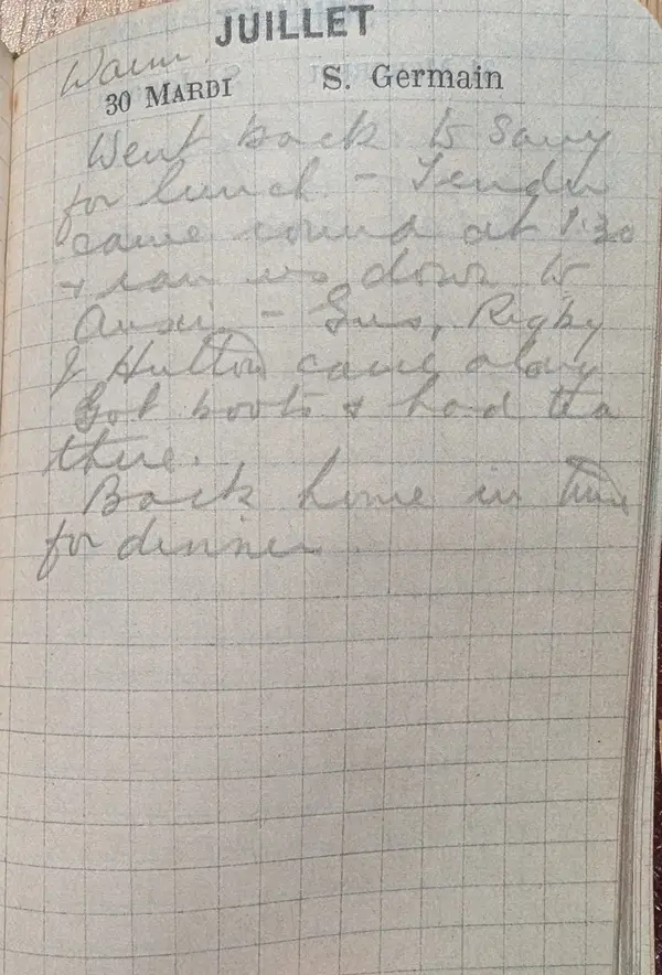 Diary scan, July 30, 1918 (Tuesday)