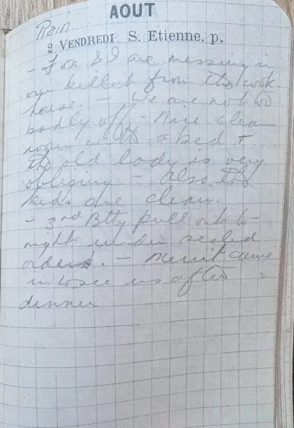 Diary scan, August 2, 1918 (Friday)