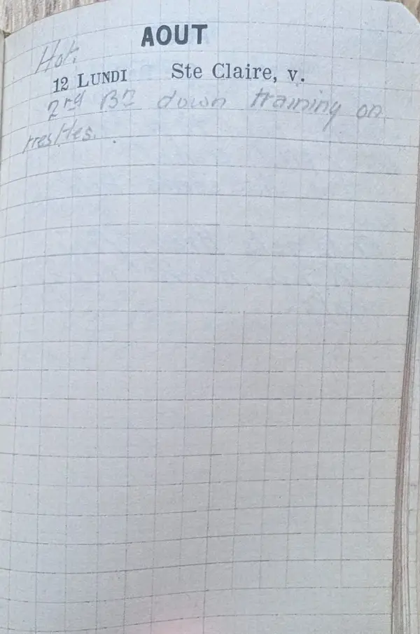 Diary scan, August 12, 1918 (Monday)