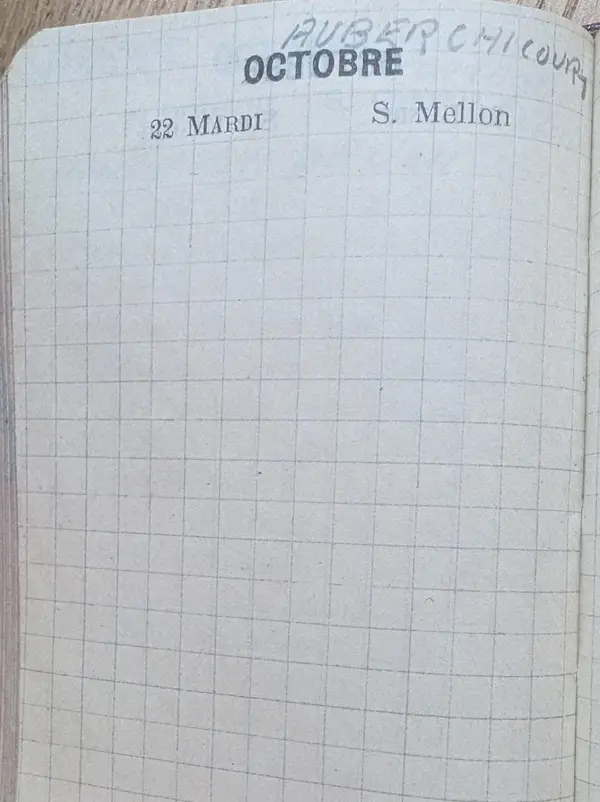Diary scan, October 22, 1918 (Tuesday)