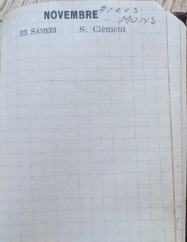 Diary scan, November 23, 1918 (Saturday)