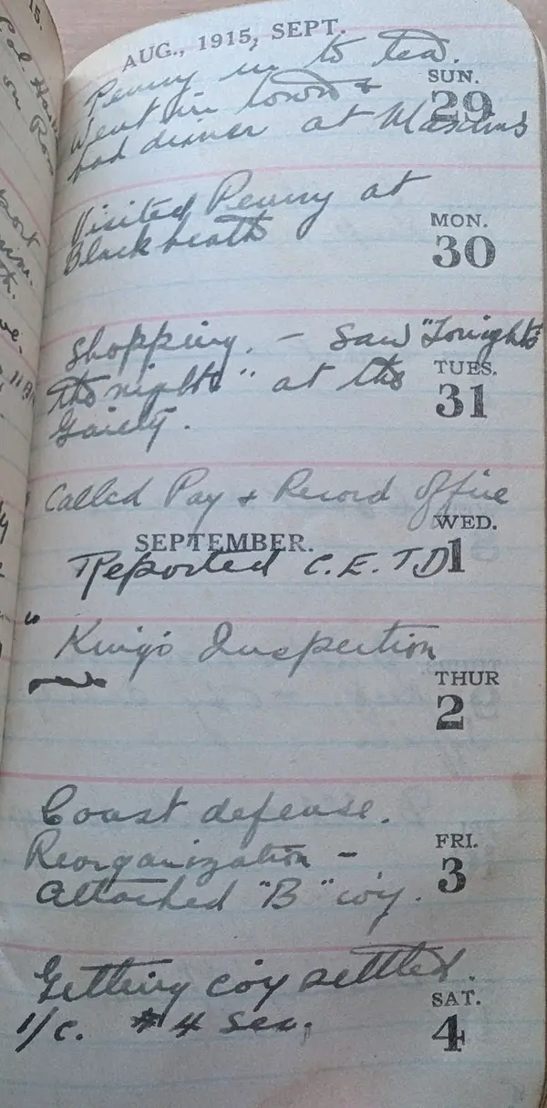 Diary scan, September 3, 1915 (Friday)