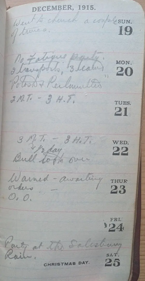Diary scan, December 20, 1915 (Monday)