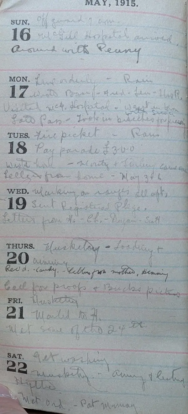 Diary scan, May 18, 1915 (Tuesday)