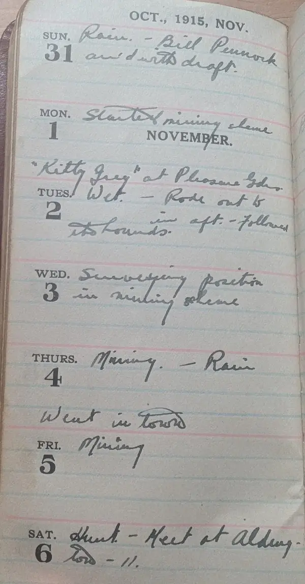 Diary scan, November 2, 1915 (Tuesday)