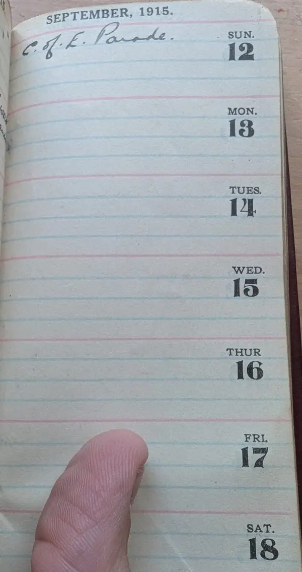 Diary scan, September 12, 1915 (Sunday)