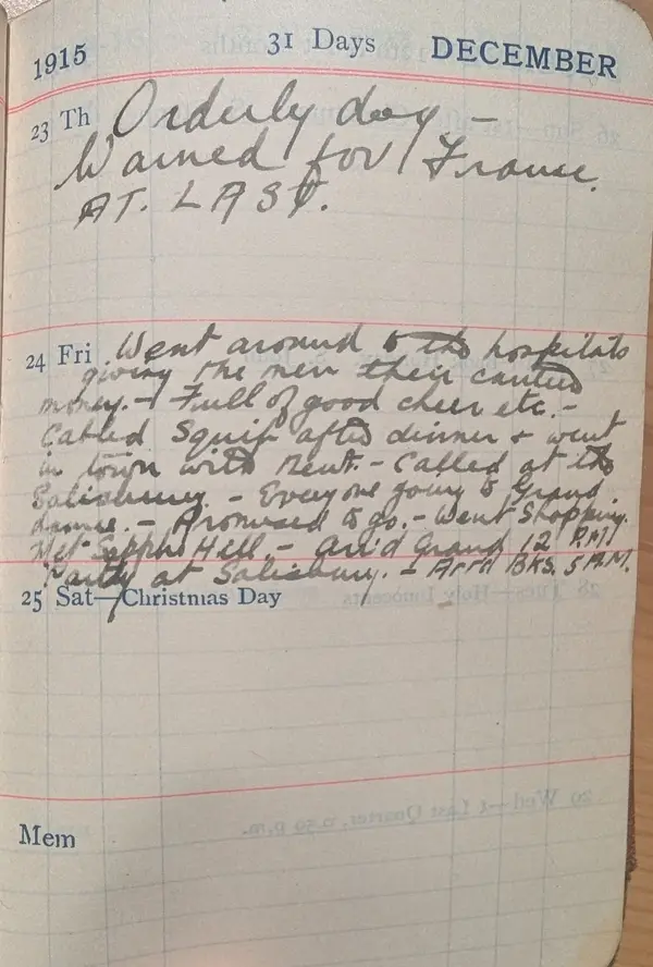 Diary scan, December 23, 1915 (Thursday)